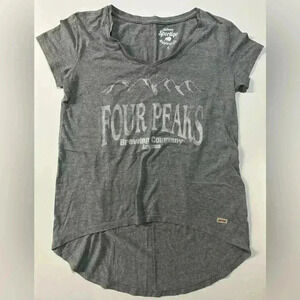 EUC women’s Four Peaks Brewing V Neck? Hi-low short sleeve tank, Size S